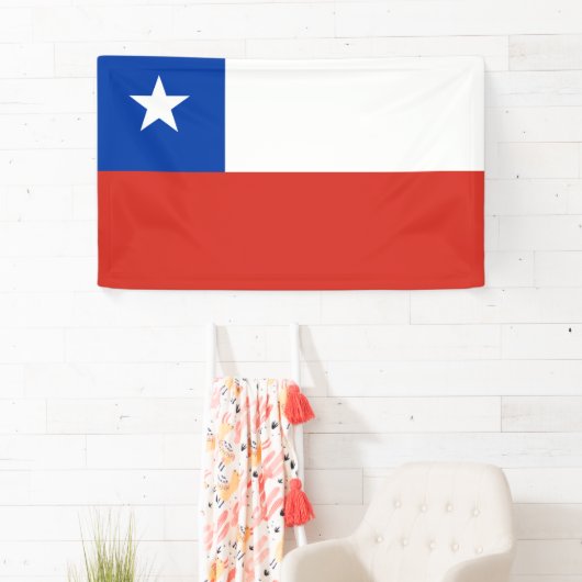 チリ国旗 横断幕 (インサイチュ)