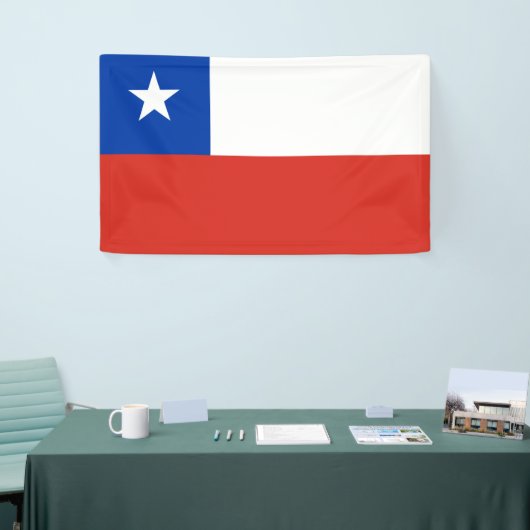 チリ国旗 横断幕 (トレードショー)