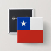チリ国旗 缶バッジ (正面&裏面)