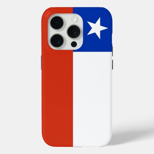 チリ国旗 Case-Mate Apple iPhone 15 Pro カバー (裏面)