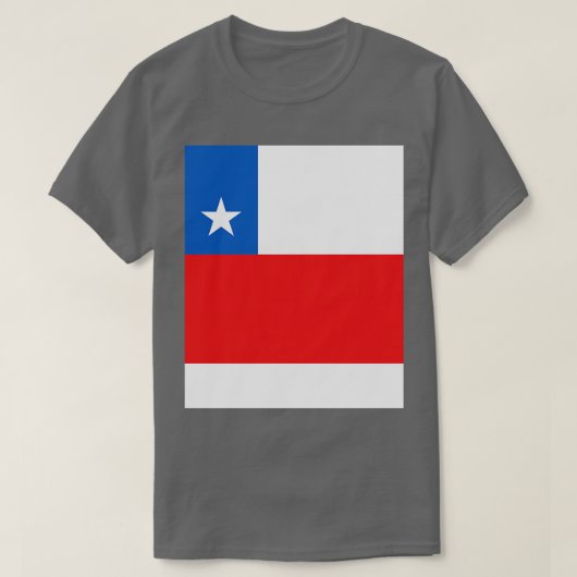 チリ国旗 Tシャツ (デザイン正面)