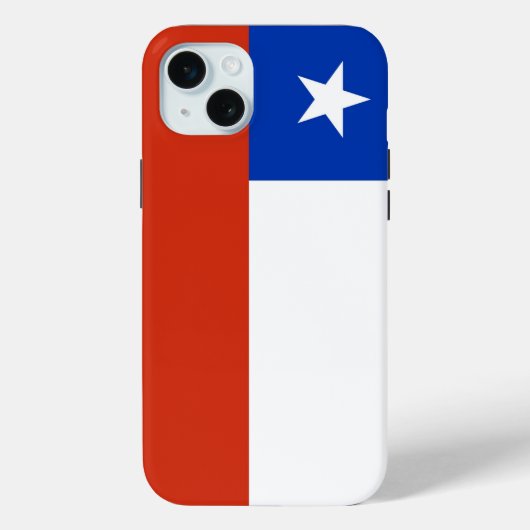 チリ国旗iPhone 15 Plusケース Case-Mate iPhoneケース (裏面)