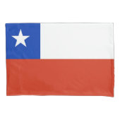 チリ国独身の国愛国的なピローケース国旗 枕カバー (正面)