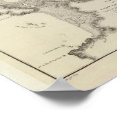 チリ地図 ポスター (角)