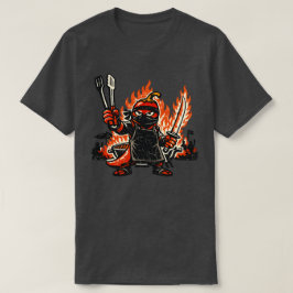 チリ忍者BBQマスター 〜 ヴィンテージサマーファイア 〜 Tシャツ