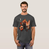 チリ忍者BBQマスター 〜 ヴィンテージサマーファイア 〜 Tシャツ (正面フル)