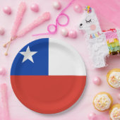 チリ愛国国旗 ペーパープレート (パーティー)