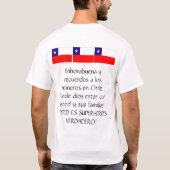 チリ抗夫は救助されます Tシャツ (裏面)