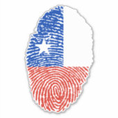 チリ指紋認証フラグ シール (正面)