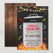チリ料理コンテスト招待状 招待状 (正面/裏面)