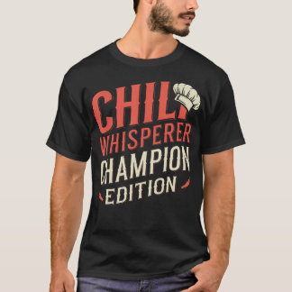 チリ料理対決チャンピオン チリの達人 クッキング Tシャツ