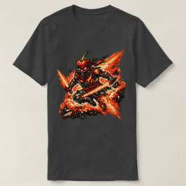チリ星雲の炎の忍者 - ビンテージ宇宙戦士 Tシャツ