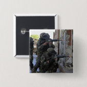 チリ海兵隊 缶バッジ (正面&裏面)