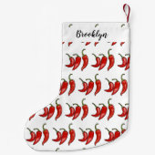 チリ漫画イラストレーション スモールクリスマスストッキング (裏面)