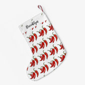 チリ漫画イラストレーション スモールクリスマスストッキング (裏面 (吊り時))