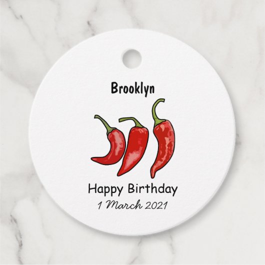 チリ漫画イラストレーション フェイバータグ (正面)