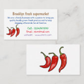 チリ漫画イラストレーション 名刺 (正面/裏面)