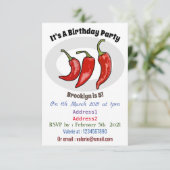 チリ漫画イラストレーション 招待状 (スタンド正面)