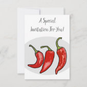 チリ漫画イラストレーション 招待状 (裏面)