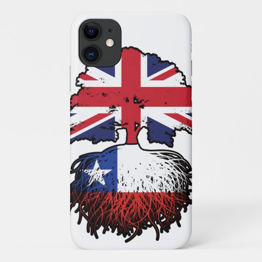 チリ英国チリ国旗 Case-Mate iPhoneケース (裏面)