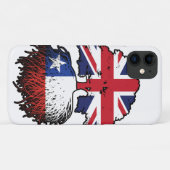 チリ英国チリ国旗 Case-Mate iPhoneケース (裏面(横))
