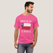 チリ誇りを持ったルーツ・チリ国旗 Tシャツ (正面フル)