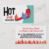 チリ読ペッパー頭が切れるフード名刺 名刺 (正面/裏面)