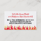 チリ読ペッパー頭が切れるフード名刺 名刺 (裏面)