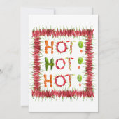 チリ調理師アウト – チリコンペティスパイシー赤唐辛子 招待状 (裏面)