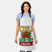 チリ調理師オフチャンプコンペティション勝者 エプロン (着用した状態)