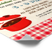 チリ調理師オフファンレイザーテンプレート ポスター (角)