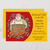 チリ調理師オフポット 招待状 (正面/裏面)