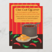 チリ調理師オフ招待状発表 招待状 (正面/裏面)