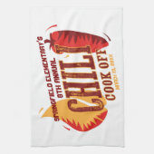 チリ調理師オフ | BBQクックアウトコンテスト キッチンタオル (縦)