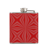 チリ赤恋パーソナライズされた国旗 フラスク (裏面)