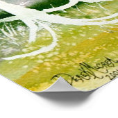 チリ2シュール風景水カラーポスタープリント ポスター (角)