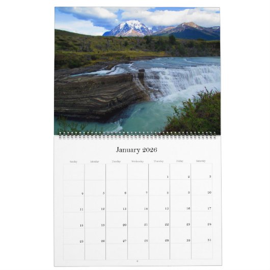 チリ2026大 カレンダー (1月 2026)