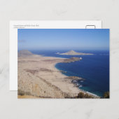 チリ，アタカマ砂漠と太平洋海 ポストカード (正面/裏面)