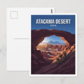 チリ、アタカマ砂漠 ポストカード (正面/裏面)