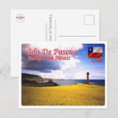 チリ – イースター島 –  ポストカード (正面/裏面)