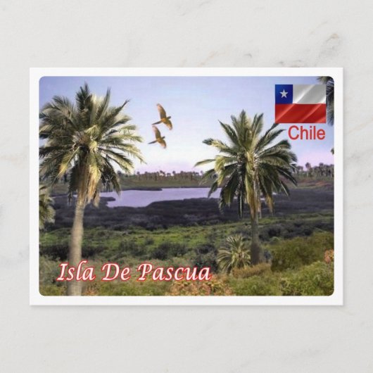 チリ – イースター島 – ポストカード (正面)