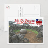 チリ – イースター島 –  ポストカード (正面/裏面)