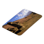 チリ、イースター島。モアイの丘の中腹 マグネット (左側)