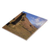 チリ、イースター島。モアイ山腹 タイル (側面)