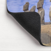 チリ、イースター島。15モアアットアフ マウスパッド (コーナー)