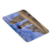 チリ、イースター島。15モアアットアフ マグネット (右側)