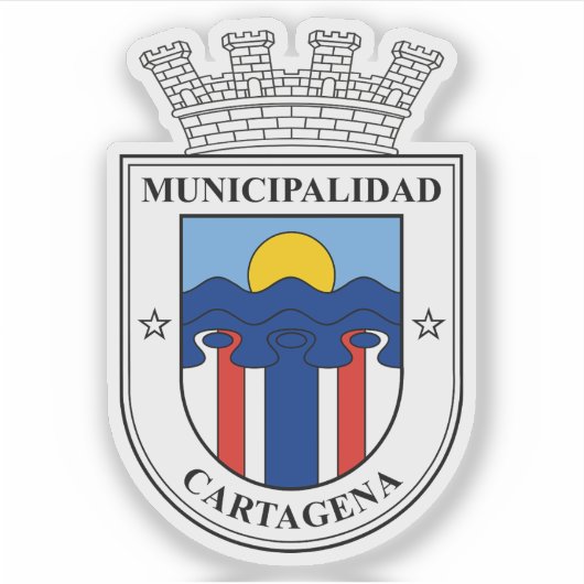 チリ、カルタヘナの紋章 シール (正面)