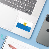 チリ、カルブコ国旗 シール (ノートパソコンとiPhone)