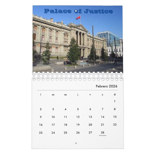 チリ カレンダー (2月 2026)