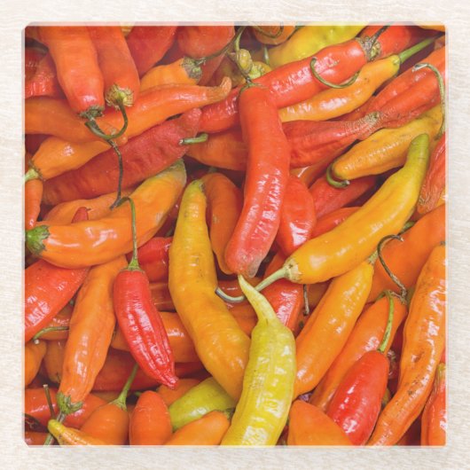 チリ ガラスコースター (正面)